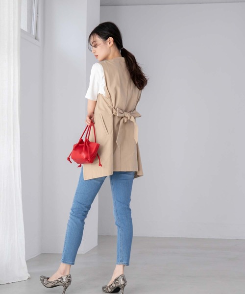 fifth（フィフス）の「フロントロゴTシャツ（Tシャツ/カットソー・レディース・ホワイト/ベージュ・M）」の14枚目の写真