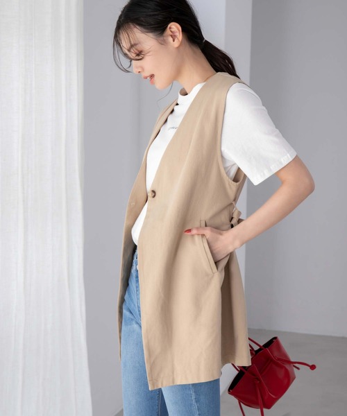 fifth（フィフス）の「フロントロゴTシャツ（Tシャツ/カットソー・レディース・ホワイト/ベージュ・M）」の10枚目の写真