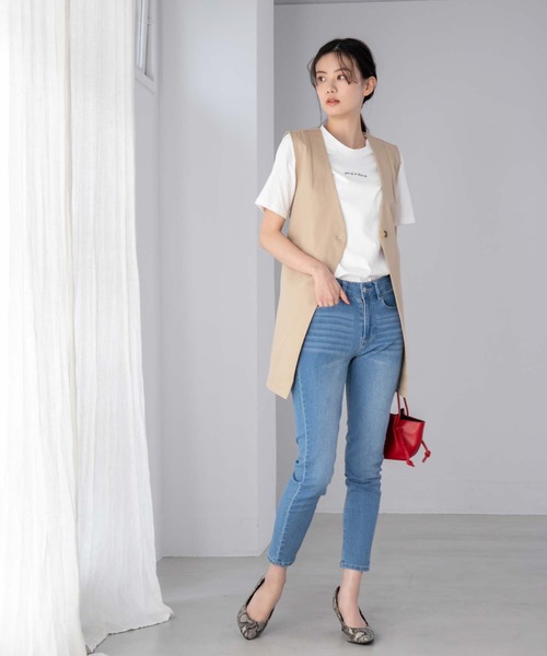 fifth（フィフス）の「フロントロゴTシャツ（Tシャツ/カットソー・レディース・ホワイト/ベージュ・M）」の12枚目の写真