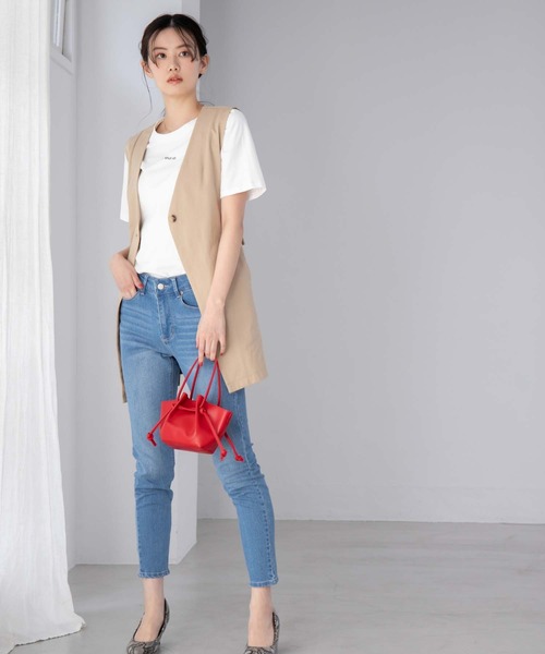 fifth（フィフス）の「フロントロゴTシャツ（Tシャツ/カットソー・レディース・ホワイト/ベージュ・M）」の13枚目の写真