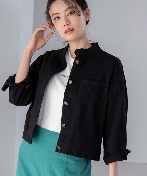 fifth（フィフス）の「フロントロゴTシャツ（Tシャツ/カットソー・レディース・ホワイト/ベージュ・M）」の4枚目の写真