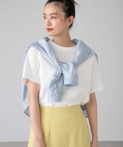 fifth（フィフス）の「フロントロゴTシャツ（Tシャツ/カットソー・レディース・ホワイト/ベージュ・M）」の15枚目の写真