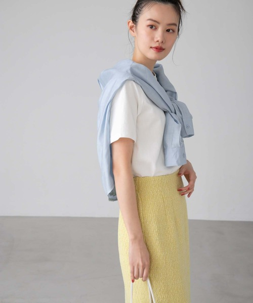 fifth（フィフス）の「フロントロゴTシャツ（Tシャツ/カットソー・レディース・ホワイト/ベージュ・M）」の16枚目の写真