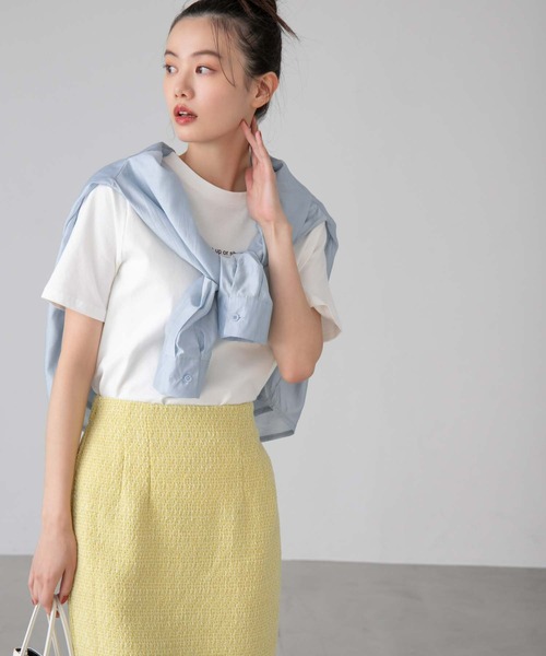 fifth（フィフス）の「フロントロゴTシャツ（Tシャツ/カットソー・レディース・ホワイト/ベージュ・M）」の17枚目の写真