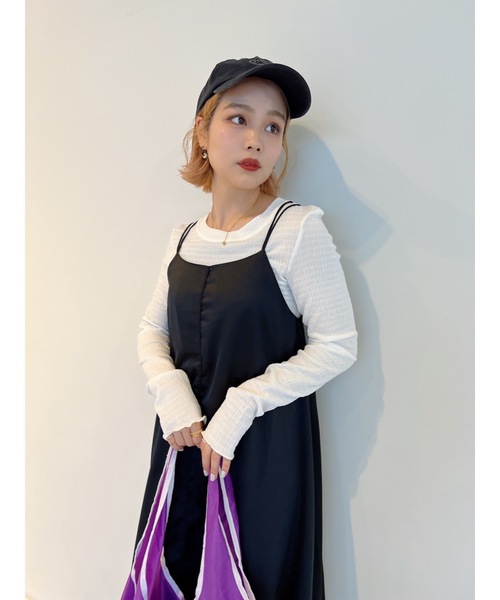 シャーリングカットソー（Tシャツ/カットソー）｜jumelle