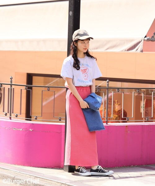 FREAK'S STORE（フリークスストア）の「Burger Chef Skipper Treat T-shirt/バーガーシェフスキッパートリートTシャツ（Tシャツ/カットソー・レディース・ホワイト/グレー・ﾌﾘ-）」の3枚目の写真