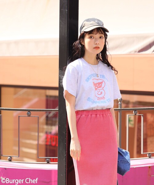 FREAK'S STORE（フリークスストア）の「Burger Chef Skipper Treat T-shirt/バーガーシェフスキッパートリートTシャツ（Tシャツ/カットソー・レディース・ホワイト/グレー・ﾌﾘ-）」の13枚目の写真