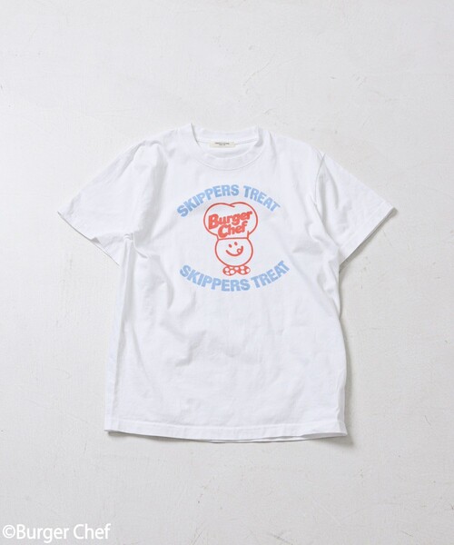 FREAK'S STORE（フリークスストア）の「Burger Chef Skipper Treat T-shirt/バーガーシェフスキッパートリートTシャツ（Tシャツ/カットソー・レディース・ホワイト/グレー・ﾌﾘ-）」の14枚目の写真