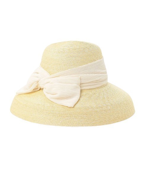 EIMY ISTOIRE（エイミーイストワール）の「リップルリボンカサブランカ（ハット・レディース・ホワイト/ネイビー/ブラック/ブラウン・FREE）」の12枚目の写真
