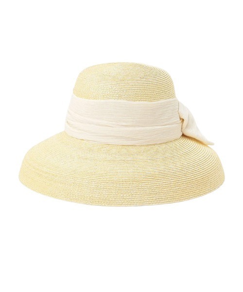 EIMY ISTOIRE（エイミーイストワール）の「リップルリボンカサブランカ（ハット・レディース・ホワイト/ネイビー/ブラック/ブラウン・FREE）」の10枚目の写真