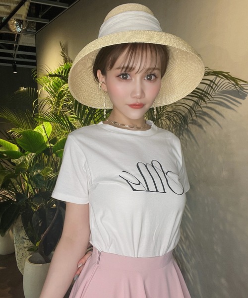 EIMY ISTOIRE（エイミーイストワール）の「リップルリボンカサブランカ（ハット・レディース・ホワイト/ネイビー/ブラック/ブラウン・FREE）」の18枚目の写真