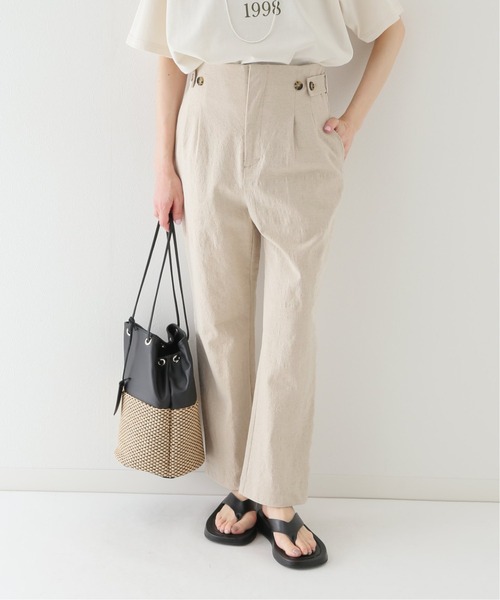 内祝い 綿麻サイドボタンパンツ ブランドおしゃれ Biocasaecologica Com Br