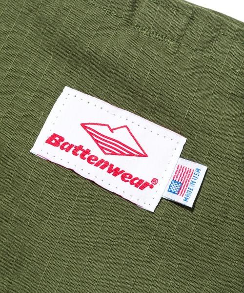 Battenwear(バテンウエア)の「【Battenwear/バテンウェア】米国製パッカブルコットントート/Packable Tote(トートバッグ・メンズ・ストーン/オリーブドラブ/ブルー系その他・ONE SIZE)」の13枚目の写真