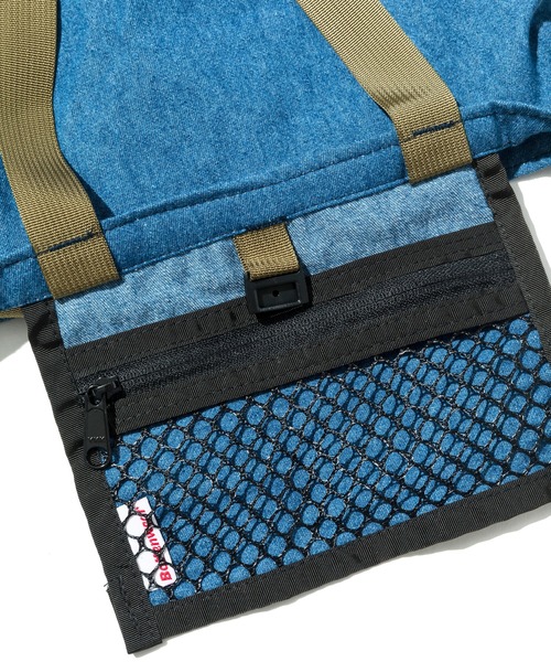 Battenwear(バテンウエア)の「【Battenwear/バテンウェア】米国製パッカブルコットントート/Packable Tote(トートバッグ・メンズ・ストーン/オリーブドラブ/ブルー系その他・ONE SIZE)」の15枚目の写真