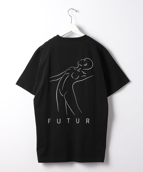 FUTUR（フューチャー）の「＜FUTUR＞ N01 CORE LOGO TEE/Tシャツ（Tシャツ/カットソー・メンズ・ホワイト/ブラック・M/L/XL）」の4枚目の写真
