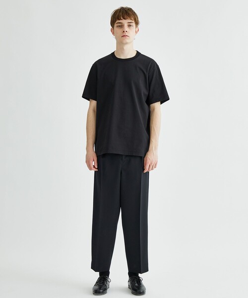 ATTACHMENT（アタッチメント）の「STUDIOUS別注 GIZA SILKY S/S TEE（Tシャツ/カットソー・メンズ・ホワイト/ブラック/ダークグリーン・1/2/3/4）」の21枚目の写真
