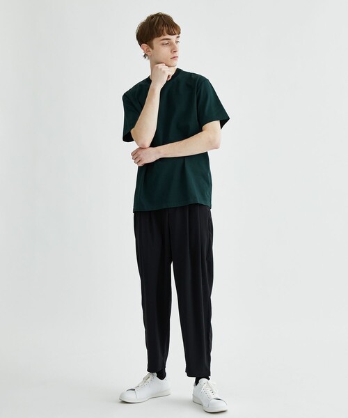 ATTACHMENT（アタッチメント）の「STUDIOUS別注 GIZA SILKY S/S TEE（Tシャツ/カットソー・メンズ・ホワイト/ブラック/ダークグリーン・1/2/3/4）」の14枚目の写真