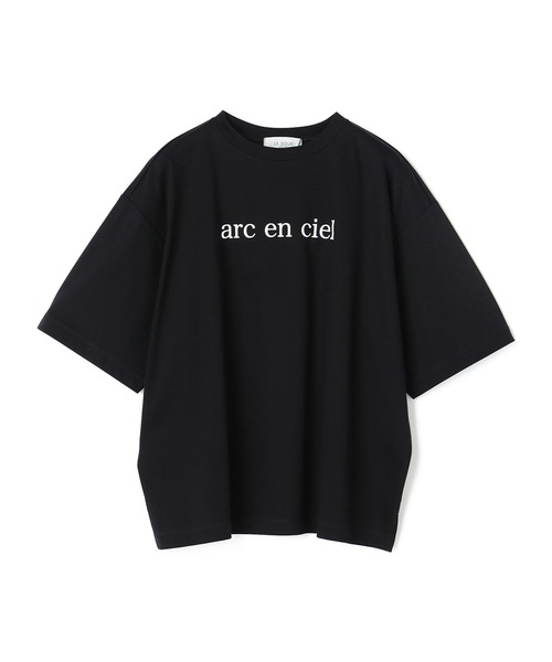 LE SOUK HOLIDAY(ルスークホリデー)の「モックネックロゴTシャツ(Tシャツ/カットソー・レディース・ブラック/オフホワイト/グリーン・M/L)」の19枚目の写真