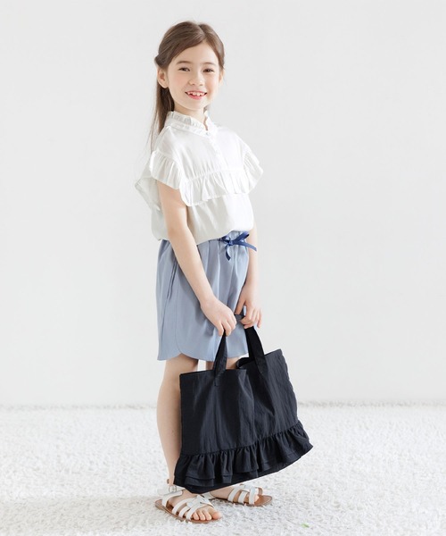 Bee des Bee(ビーデスビー)の「ノースリーブブラウス(シャツ/ブラウス・キッズ・ブルー/ホワイト/グレー・110cm/100cm/120cm/130cm/140cm/150cm)」の18枚目の写真