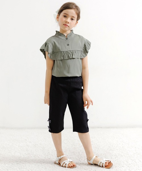 Bee des Bee(ビーデスビー)の「ノースリーブブラウス(シャツ/ブラウス・キッズ・ブルー/ホワイト/グレー・110cm/100cm/120cm/130cm/140cm/150cm)」の10枚目の写真