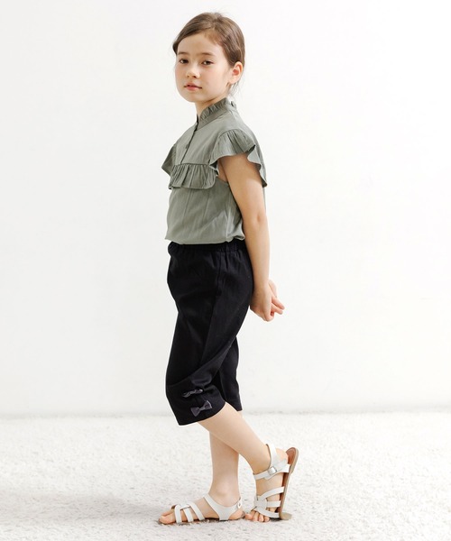 Bee des Bee(ビーデスビー)の「ノースリーブブラウス(シャツ/ブラウス・キッズ・ブルー/ホワイト/グレー・110cm/100cm/120cm/130cm/140cm/150cm)」の11枚目の写真