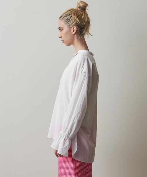 Steven Alan(スティーブンアラン)の「<Steven Alan>COTTON SILK BLOUSE/ブラウス(シャツ/ブラウス・レディース・ホワイト/ブラウン・FREE)」の6枚目の写真