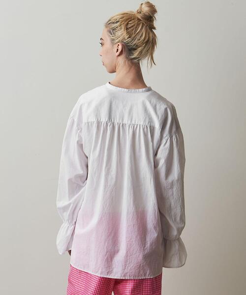 Steven Alan(スティーブンアラン)の「<Steven Alan>COTTON SILK BLOUSE/ブラウス(シャツ/ブラウス・レディース・ホワイト/ブラウン・FREE)」の7枚目の写真