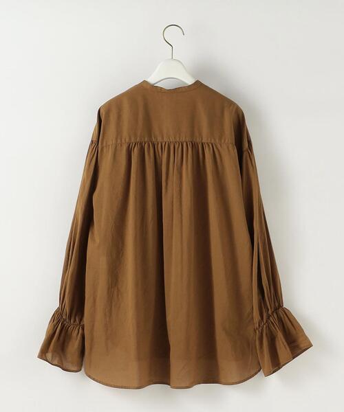 Steven Alan(スティーブンアラン)の「<Steven Alan>COTTON SILK BLOUSE/ブラウス(シャツ/ブラウス・レディース・ホワイト/ブラウン・FREE)」の16枚目の写真