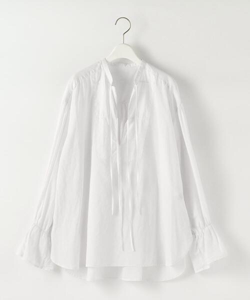 Steven Alan(スティーブンアラン)の「<Steven Alan>COTTON SILK BLOUSE/ブラウス(シャツ/ブラウス・レディース・ホワイト/ブラウン・FREE)」の15枚目の写真