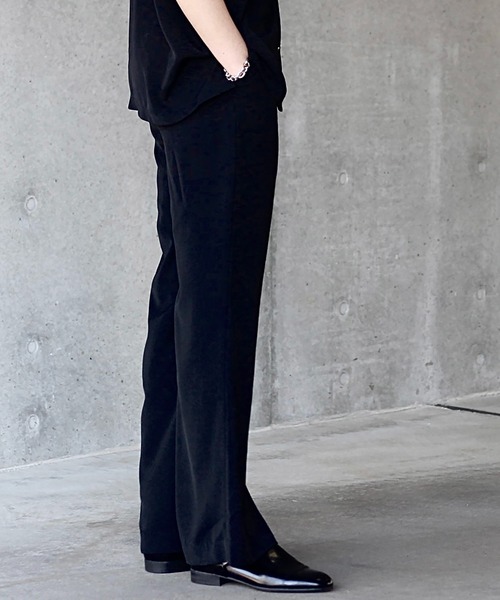 y/m by れぽすけ（イムバイレポスケ）の「センタープレスフレアパンツ（その他パンツ・メンズ・ブラック/ベージュ・MEDIUM/LARGE）」の21枚目の写真