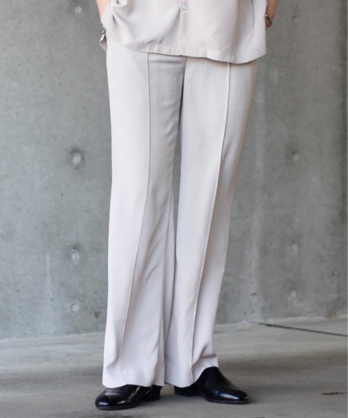 y/m by れぽすけ（イムバイレポスケ）の「センタープレスフレアパンツ（その他パンツ・メンズ・ブラック/ベージュ・MEDIUM/LARGE）」の18枚目の写真