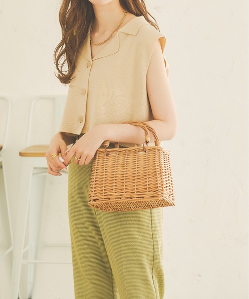 Ambre Neige（アンブルネージュ）の「ニットショートジレ／【WEB/EC限定商品】（ニット/セーター・レディース・アイボリー/ベージュ/ブラック・FREE）」の13枚目の写真