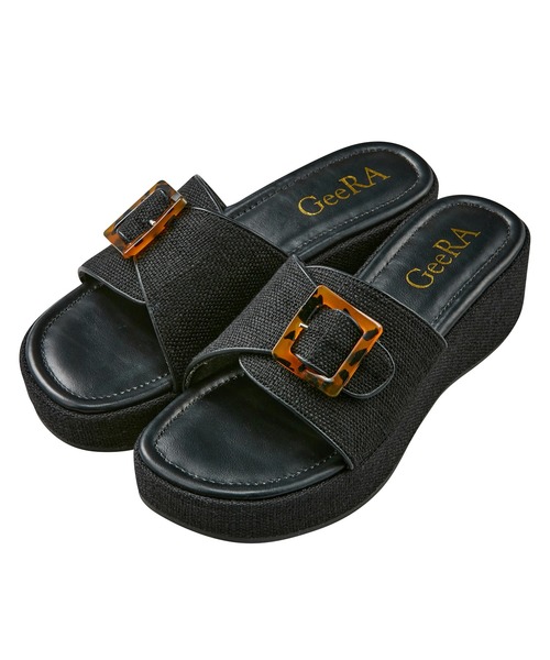 GeeRA(ジーラ)の「ベルトデザイン厚底サンダル(サンダル・レディース・ブラウン/アイボリー/ブラック・SMALL/X-LARGE/MEDIUM/LARGE)」の11枚目の写真