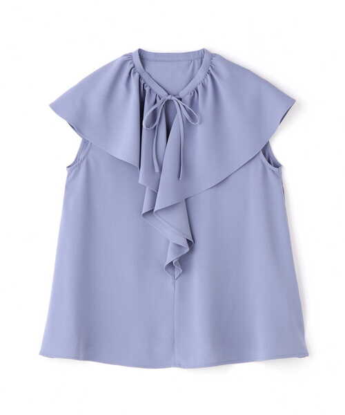 N.（N. Natural Beauty Basic）（エヌエヌナチュラルビューティーベーシック）の「◆フリルカラーブラウス（シャツ/ブラウス・レディース・ブルー/イエロー/ホワイト・MEDIUM）」の19枚目の写真