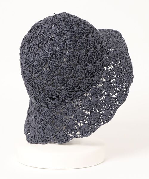 RODEO CROWNS WIDE BOWL(ロデオクラウンズワイドボウル)の「BRAID COLOR HAT(ハット・レディース・ベージュ/ネイビー/レッド・FREE)」の4枚目の写真