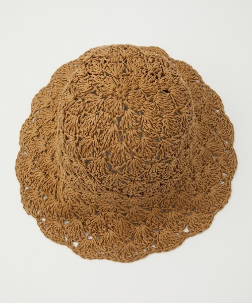 RODEO CROWNS WIDE BOWL(ロデオクラウンズワイドボウル)の「BRAID COLOR HAT(ハット・レディース・ベージュ/ネイビー/レッド・FREE)」の5枚目の写真