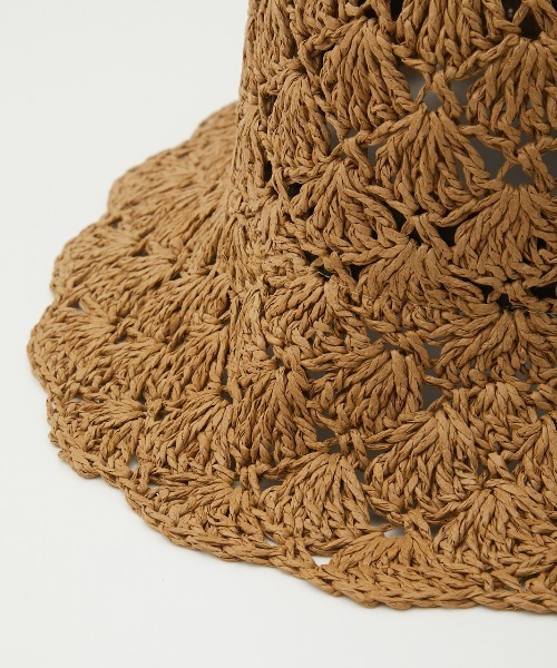 RODEO CROWNS WIDE BOWL(ロデオクラウンズワイドボウル)の「BRAID COLOR HAT(ハット・レディース・ベージュ/ネイビー/レッド・FREE)」の6枚目の写真