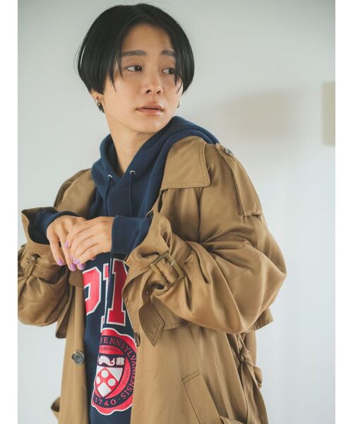 Ungrid(アングリッド)の「ルーズトレンチコート(トレンチコート・レディース・ベージュ/キャメル・SMALL/MEDIUM)」の16枚目の写真