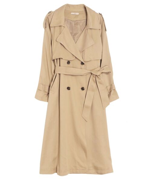 Ungrid(アングリッド)の「ルーズトレンチコート(トレンチコート・レディース・ベージュ/キャメル・SMALL/MEDIUM)」の13枚目の写真