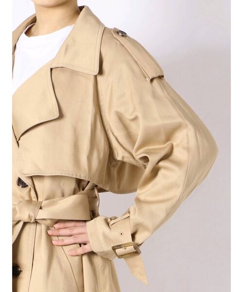 Ungrid(アングリッド)の「ルーズトレンチコート(トレンチコート・レディース・ベージュ/キャメル・SMALL/MEDIUM)」の21枚目の写真
