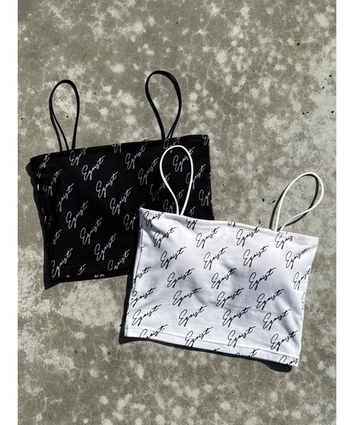 EGOIST（エゴイスト）の「総ロゴプリントビスチェ（キャミソール・レディース・ホワイト/ブラック・FREE）」の19枚目の写真