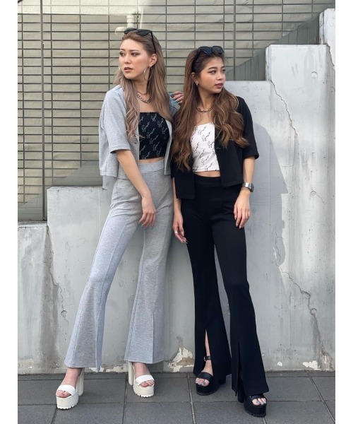 EGOIST（エゴイスト）の「総ロゴプリントビスチェ（キャミソール・レディース・ホワイト/ブラック・FREE）」の21枚目の写真