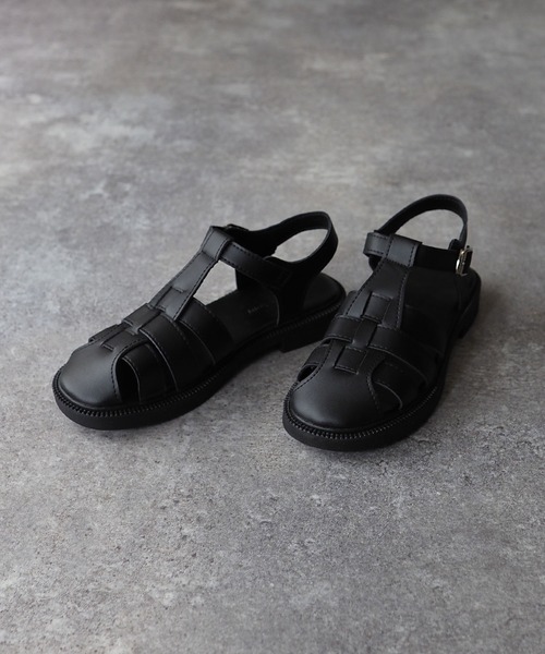 Riberry（リベリー）の「グルカサンダル（サンダル・レディース・ブラック/アイボリー・MEDIUM/LARGE）」の5枚目の写真