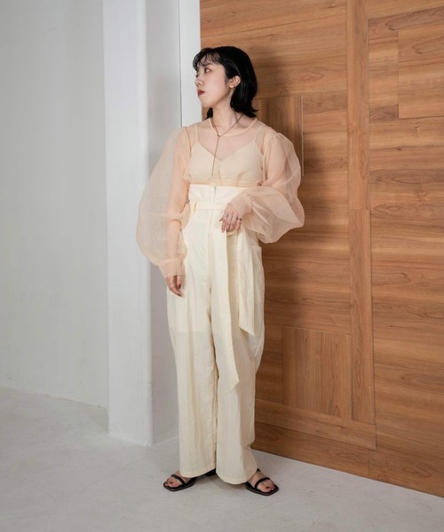 lawgy（ラウジー）の「washer puff sleeve tops（Tシャツ/カットソー・レディース・ブラック/クリーム/グレイッシュブルー・FREE）」の17枚目の写真