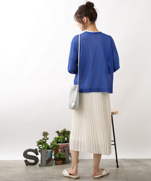 DRESKIP(ドレスキップ)の「◆【洗える】ドット柄プリ-ツ切り替えワンピース(ワンピース・レディース・ネイビー系/ホワイト系3/グリーン系その他2・02/03/04)」の18枚目の写真