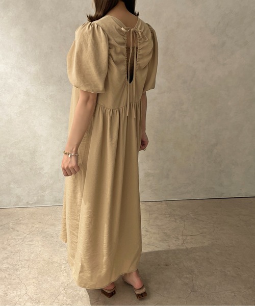 apres jour clair（アプレジュールクレア）の「【apres jour clair】パフスリーブバックオープンワンピース【ZOZOTOWN限定アイテム】（ワンピース・レディース・ベージュ/オフホワイト・フリー/X-LARGE）」の20枚目の写真
