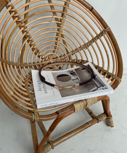 AS KNOW AS plus（アズノゥアズプラス）の「●ビットスライドベルト（ベルト・レディース・ブラック/ダークブラウン/ベージュ・FREE）」の3枚目の写真