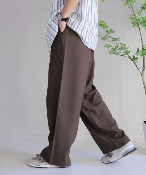 coen by Mr.SZK（コーエンバイミスタースズキ）の「ルーズイージーワイドパンツ【セットアップ対応】（スラックス・メンズ・ホワイト/ダークブラウン/ブラック/ダークグレー・M/XL/L/S）」の17枚目の写真