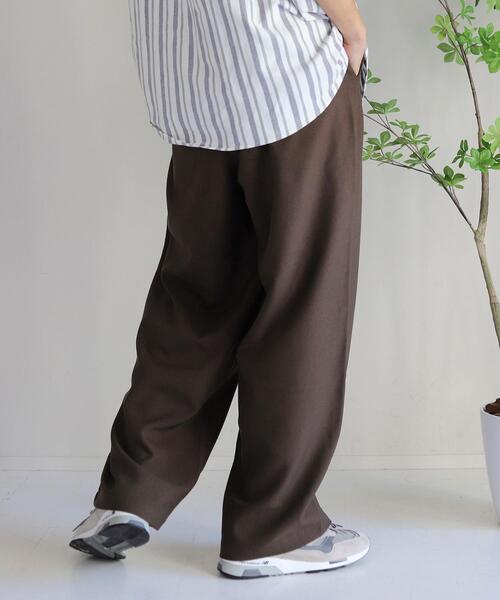 coen by Mr.SZK（コーエンバイミスタースズキ）の「ルーズイージーワイドパンツ【セットアップ対応】（スラックス・メンズ・ホワイト/ダークブラウン/ブラック/ダークグレー・M/XL/L/S）」の11枚目の写真