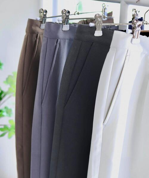 coen by Mr.SZK（コーエンバイミスタースズキ）の「ルーズイージーワイドパンツ【セットアップ対応】（スラックス・メンズ・ホワイト/ダークブラウン/ブラック/ダークグレー・M/XL/L/S）」の20枚目の写真